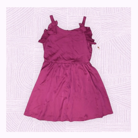 GB Girls Gianni Bini Fuchsia Purple Ruffle Dress - Picture 3 of 3